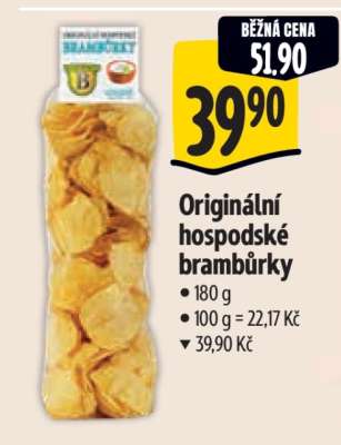 Originální hospodské brambůrky