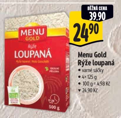 Menu Gold rýže loupaná