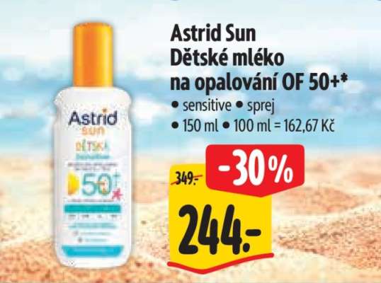 Astrid Sun dětské mléko na opalování OF 50