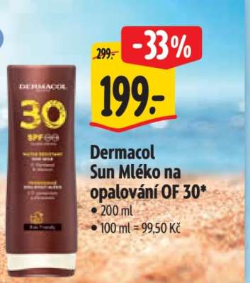 Dermacol Sun Mléko na opalování OF 30