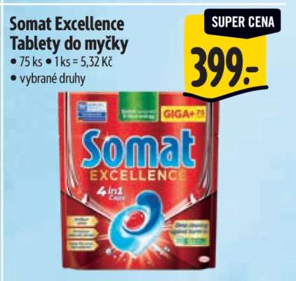 Somat Excellence tablety do myčky