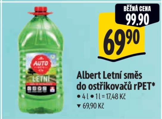 Albert Letní směs do ostřikovačů rPET