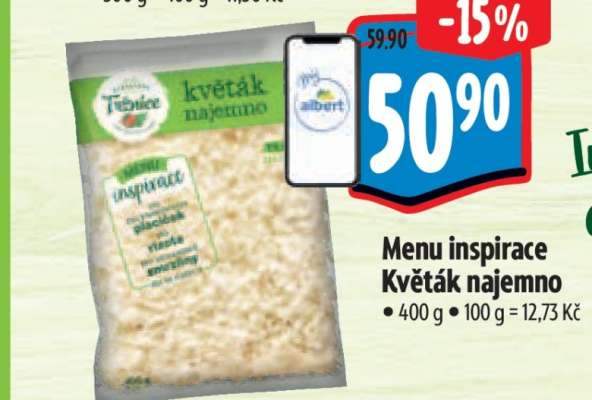 Menu inspirace Květák najemno