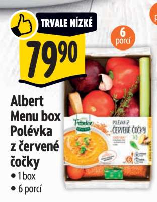 Albert Menu box Polévka z červené čočky