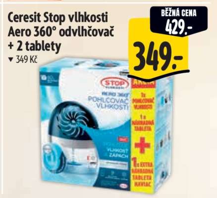 Ceresit Stop vlhkosti Aero 360° odvlhčovač + 2 tablety