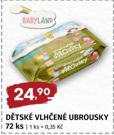Dětské vlhčené ubrousky
