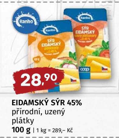 EIDAMSKÝ SÝR 45%