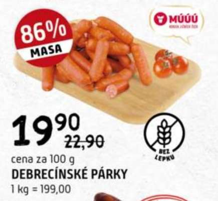 Debrecínské párky*