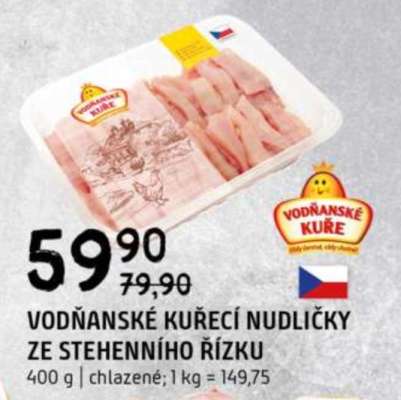 Vodňanské Kuřecí nudličky ze stehenního řízku