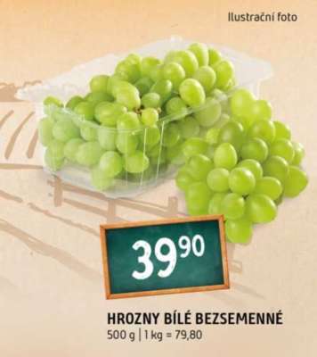 Hrozny bílé bezsemenné