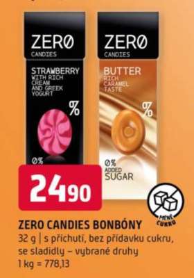 ZERO CANDIES BONBÓNY