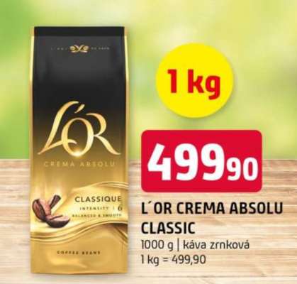 L'OR CREMA ABSOLU CLASSIC