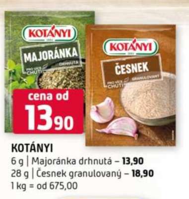 Kotányi Majoránka drhnutá