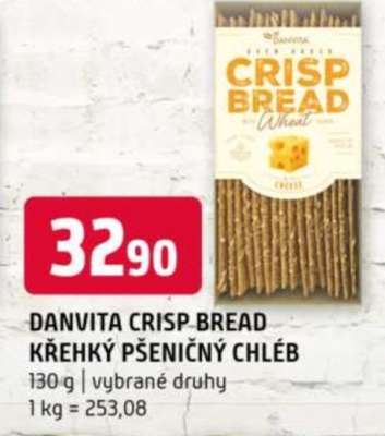 DANVITA CRISP BREAD KŘEHKÝ PŠENIČNÝ CHLÉB