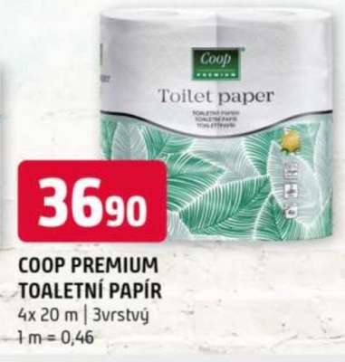 COOP PREMIUM TOALETNÍ PAPÍR