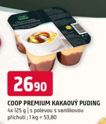 COOP PREMIUM KAKAOVÝ PUDING