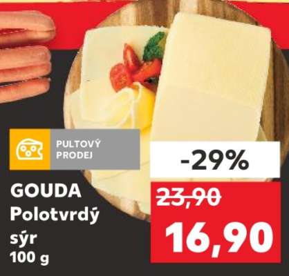 GOUDA Polotvrdý sýr