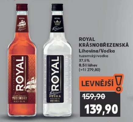 ROYAL KRÁSNOŘEŽENSKÁ Lihovina/Vodka