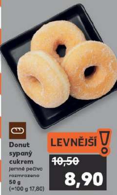 Donut sypaný cukrem