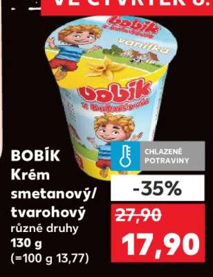 BOBÍK Krém smetanový tvarohový