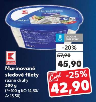 Marinované sleďové filety