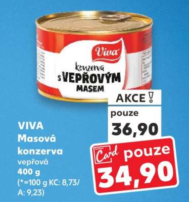 VIVA Masová konzerva vepřová 400 g