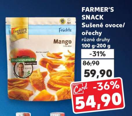 FARMER’S SNACK Sušené ovoce/ořechy