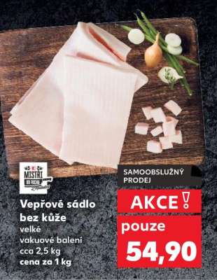 Vepřové sádlo bez kůže