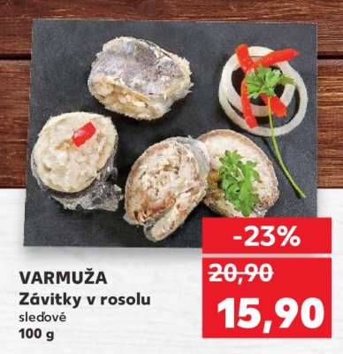 VARMUŽA Závitky v rosolu sledové