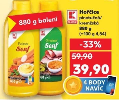 Hořčice plnotučná/ kremžská