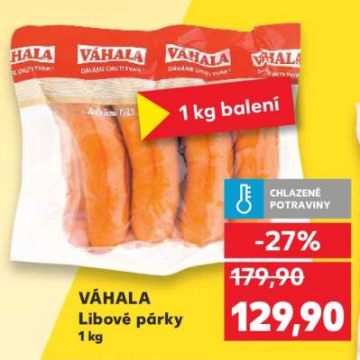 VÁHALA Libové párky 1 kg