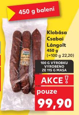 Klobása Csabai Lángolt