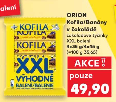 Orion Kofila/Banány v čokoládě