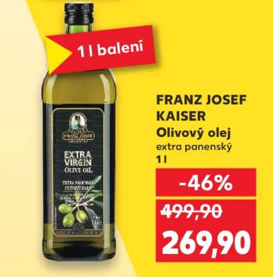 FRANZ JOSEF KAISER Olivový olej extra panenský 1l