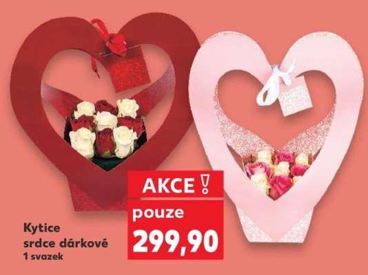 Kytice srdce dárkové