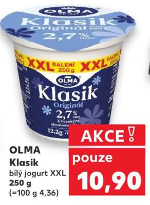 OLMA Klasik bílý jogurt XXL 250 g