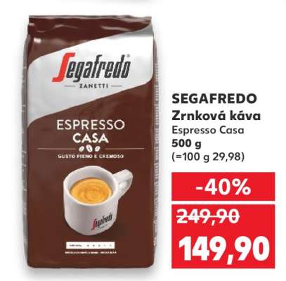 Segafredo zrnková káva