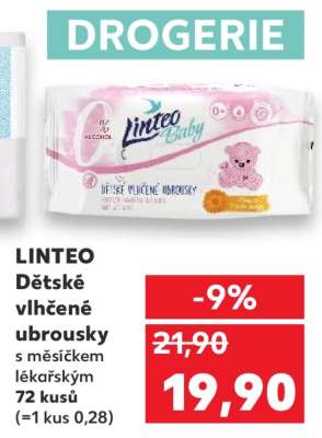 Linteo dětské vlhčené ubrousky