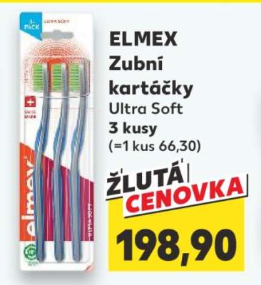 ELMEX Zubní kartáčky Ultra Soft 3 kusy
