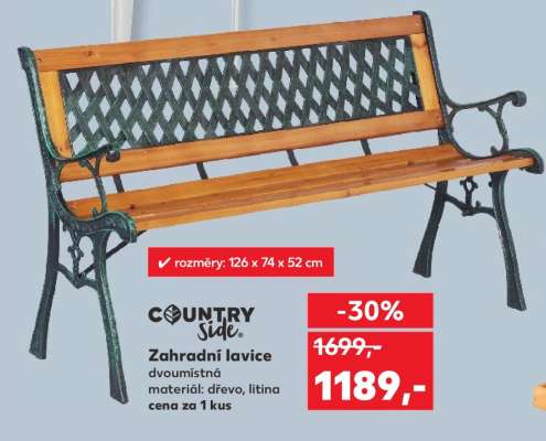 Zahradní lavice