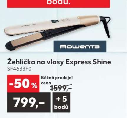 Žehlička na vlasy Express Shine SF4633F0