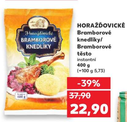 HORAŽĎOVICKÉ Bramborové knedlíky/ Bramborové těsto