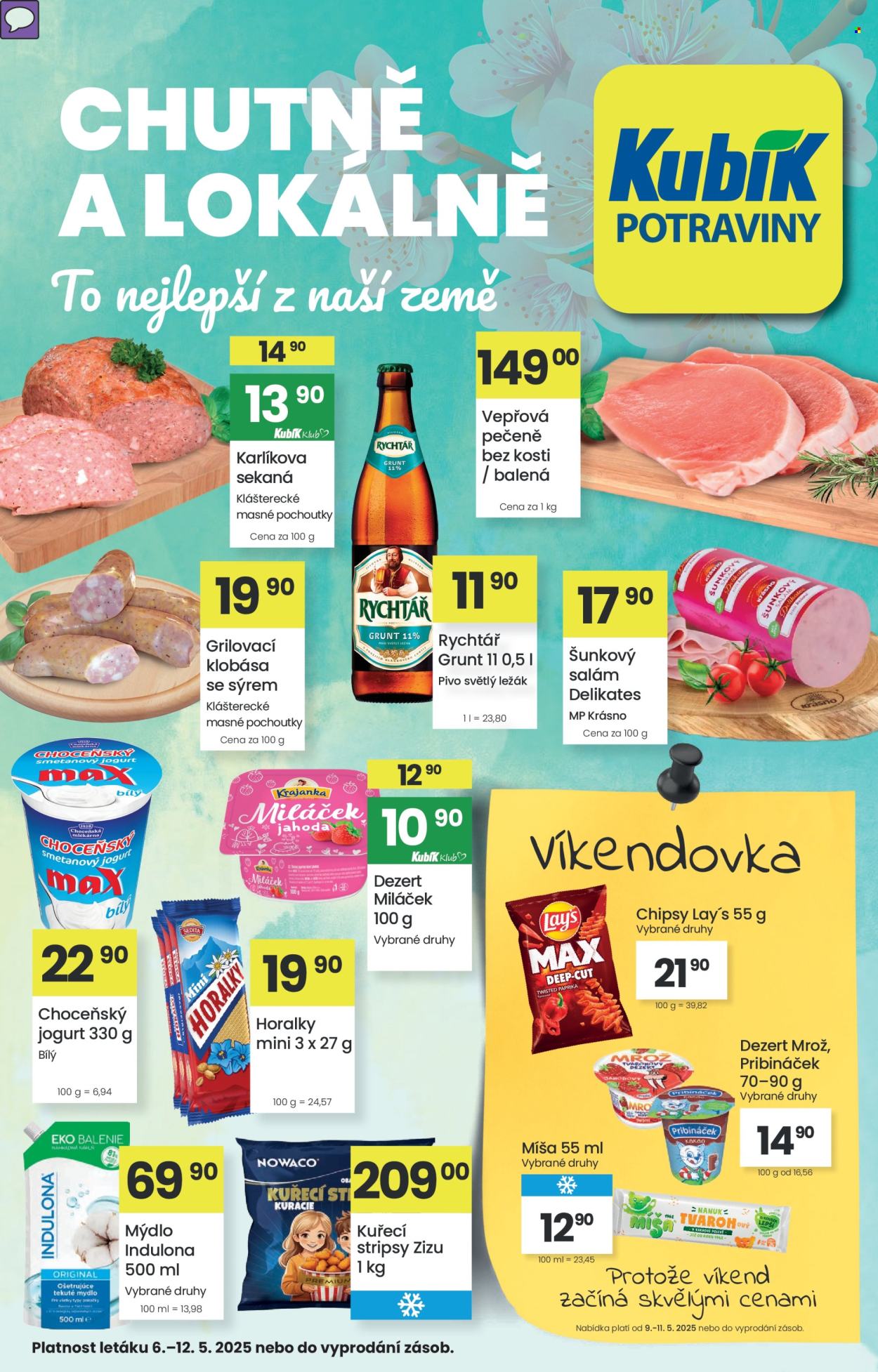 Leták Kubík - 6.5.2025 - 12.5.2025. Strana 1