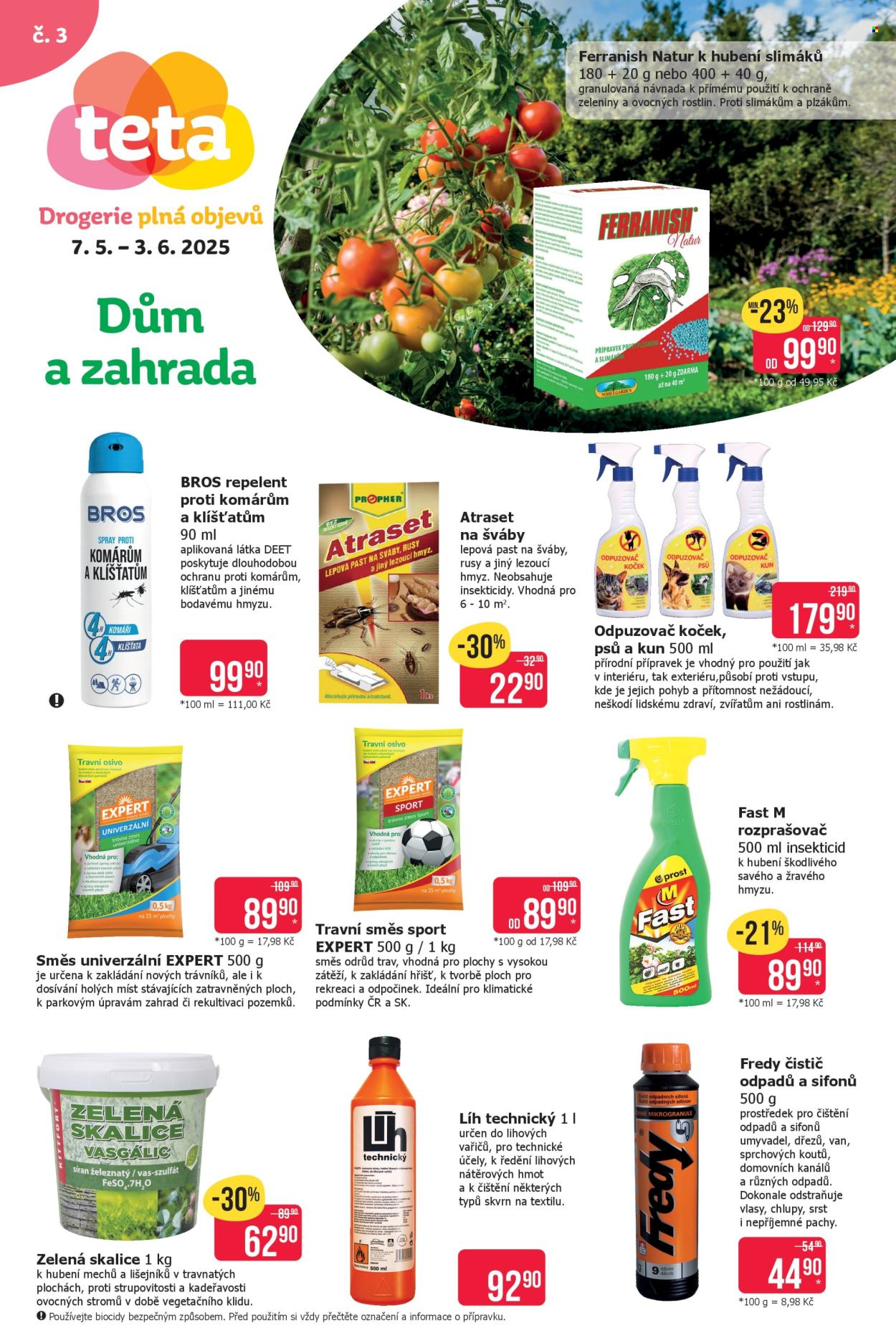 Leták Teta drogerie - 7.5.2025 - 3.6.2025. Strana 1
