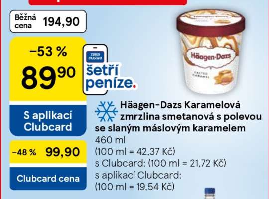 Häagen-Dazs Karamelová zmrzlina smetanová s polevou se slaným máslovým karamelem