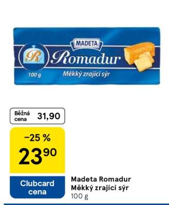 Madeta Romadur Měkký zrající sýr