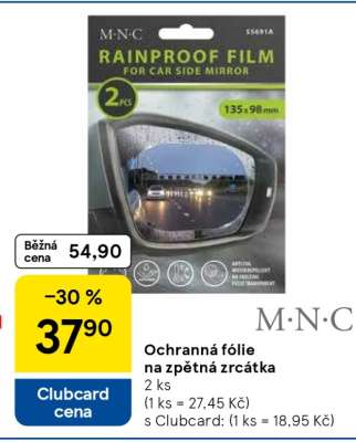 Ochranná fólie na zpětná zrcátka