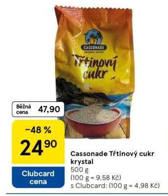 Cassonade Třtinový cukr krystal