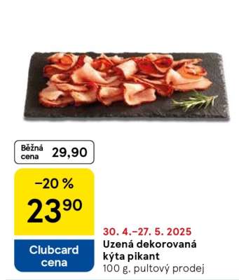 Uzená dekorovaná kýta pikant