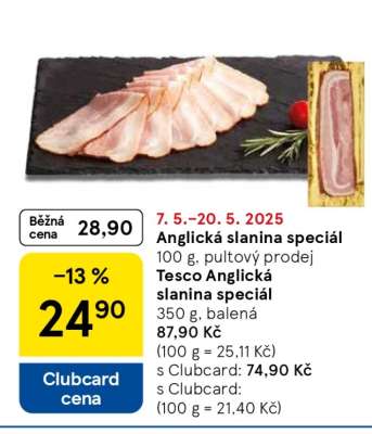 Anglická slanina speciál